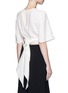 Back View - Click To Enlarge - ELLERY - 'Dalliance' wrap tie crepe top