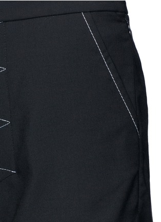 Detail View - Click To Enlarge - ELLERY - 'Roxie' virgin wool blend flared culottes