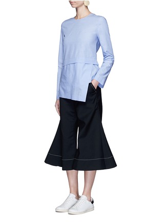 Figure View - Click To Enlarge - ELLERY - 'Roxie' virgin wool blend flared culottes