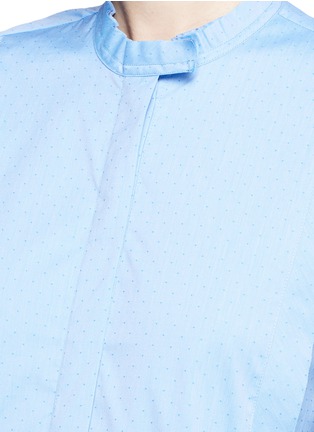 Detail View - Click To Enlarge - ELLERY - 'Melodrama' ruched sleeve dot shirt