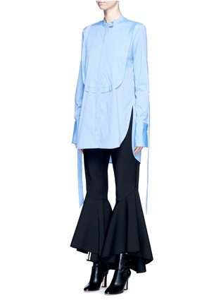 Front View - Click To Enlarge - ELLERY - 'Melodrama' ruched sleeve dot shirt