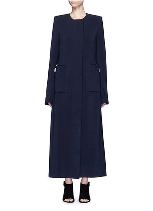 Main View - Click To Enlarge - ELLERY - 'Vanity' topstich wool blend duster coat