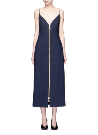 Main View - Click To Enlarge - ELLERY - 'Barton' zip front camisole dress