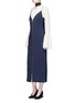 Figure View - Click To Enlarge - ELLERY - 'Barton' zip front camisole dress