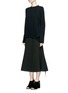 Front View - Click To Enlarge - ELLERY - 'Smitten' ribbon drawstring cashmere sweater
