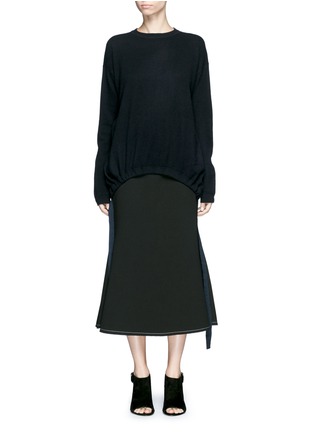 Main View - Click To Enlarge - ELLERY - 'Smitten' ribbon drawstring cashmere sweater