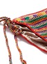 Detail View - Click To Enlarge - ANNA KOSTUROVA - 'Ring' stripe crochet triangle bikini set