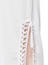 Detail View - Click To Enlarge - ANNA KOSTUROVA - 'Helena' crochet trim crinkle cotton maxi dress