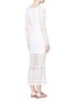Back View - Click To Enlarge - ANNA KOSTUROVA - 'Bianca' lace-up front crochet knit dress
