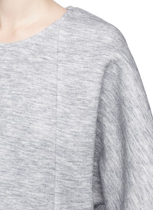 Detail View - Click To Enlarge - COCURATA - Foil stripe bonded jersey sweatshirt
