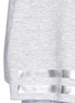 Detail View - Click To Enlarge - COCURATA - Foil stripe bonded jersey sweatshirt