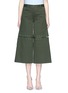 Main View - Click To Enlarge - 72722 - 'In It Together' lace-up cotton twill culottes