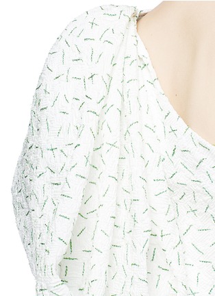 Detail View - Click To Enlarge - 72722 - 'Hustle & Bustle' oversize bow sleeveless one shoulder top