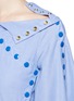 Detail View - Click To Enlarge - 72722 - 'She's Come Undone' snap button cotton tunic