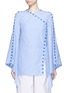 Main View - Click To Enlarge - 72722 - 'She's Come Undone' snap button cotton tunic