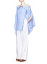 Figure View - Click To Enlarge - 72722 - 'She's Come Undone' snap button cotton tunic