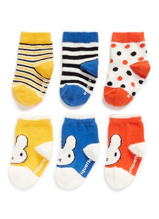 Main View - Click To Enlarge - ETIQUETTE CLOTHIERS - x Miffy infant socks 6-pair set