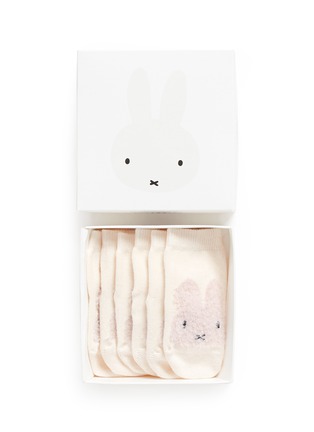 Detail View - Click To Enlarge - ETIQUETTE CLOTHIERS - x Miffy infant socks 3-pair set