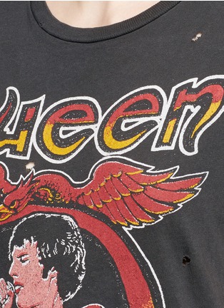Detail View - Click To Enlarge - MADEWORN - 'Queen 1980' cotton band T-shirt