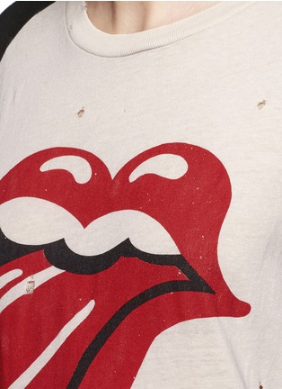 Detail View - Click To Enlarge - MADEWORN - 'Rolling Stones' cotton raglan T-shirt