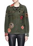 Main View - Click To Enlarge - MADEWORN - 'Rolling Stones' one of a kind patch cotton jacket