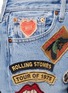 Detail View - Click To Enlarge - MADEWORN - 'Rolling Stones' one of a kind cut-off shorts