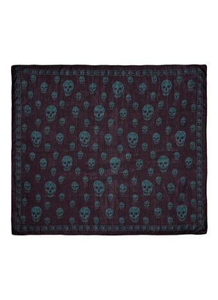 Detail View - Click To Enlarge - ALEXANDER MCQUEEN - Classic skull silk scarf 