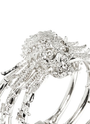 Detail View - Click To Enlarge - ALEXANDER MCQUEEN - Owl skull bangle