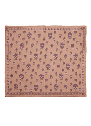 Detail View - Click To Enlarge - ALEXANDER MCQUEEN - Classic skull silk scarf 