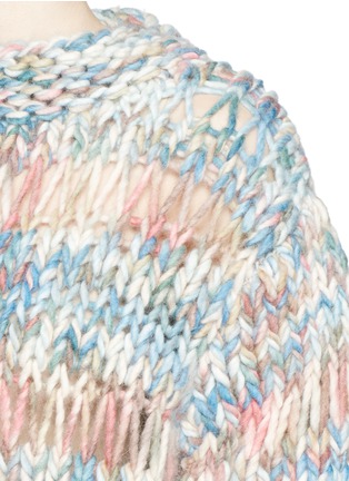 Detail View - Click To Enlarge - CHLOÉ - Chunky open wool knit sweater