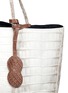 Detail View - Click To Enlarge - CELESTINA  - 'Coronel Small' alligator leather tote
