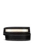 Main View - Click To Enlarge - GIVENCHY - Logo plate calf leather bracelet