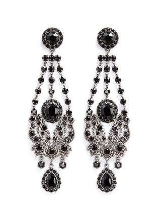 Main View - Click To Enlarge - GIVENCHY - 'Victorian Chandelier' crystal bronze clip earrings