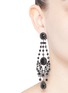 Figure View - Click To Enlarge - GIVENCHY - 'Victorian Chandelier' crystal bronze clip earrings