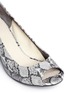Detail View - Click To Enlarge - COLE HAAN - 'Air Tali' snake print leather wedge pumps