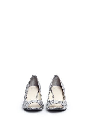 Figure View - Click To Enlarge - COLE HAAN - 'Air Tali' snake print leather wedge pumps
