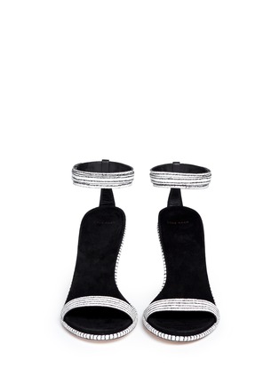 Figure View - Click To Enlarge - COLE HAAN - 'Cyro' pinstripe snake embossed leather sandals