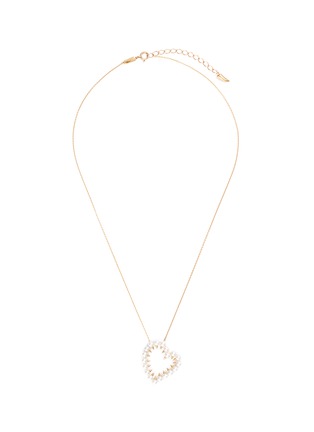 Main View - Click To Enlarge - TASAKI - Freshwater pearl 18k yellow gold heart pendant necklace