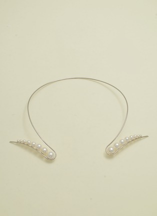 Main View - Click To Enlarge - TASAKI - Palladium FW Pearls pendant TASAKI