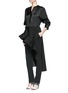 Figure View - Click To Enlarge - ESTEBAN CORTAZAR - 'Flamenco' ruffle skirt cady crepe pants