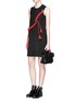 Figure View - Click To Enlarge - CYNTHIA & XIAO - Braided paracord sleeveless shift dress
