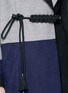Detail View - Click To Enlarge - CYNTHIA & XIAO - Braided paracord belt oversize patchwork coat