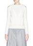 Main View - Click To Enlarge - ALEXANDER MCQUEEN - Cutout shoulder cable knit Merino wool sweater