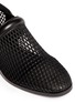 Detail View - Click To Enlarge - ALEXANDER WANG - 'Jenna' leather trim mesh Oxford slip-ons