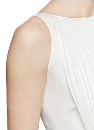 Detail View - Click To Enlarge - HELEN LEE - Accordion pleat front bodice dress