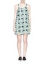 Main View - Click To Enlarge - HELEN LEE - Plissé pleat side floral print dress
