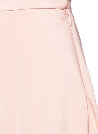 Detail View - Click To Enlarge - HELEN LEE - Silk sateen dip skirt