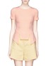 Main View - Click To Enlarge - HELEN LEE - Cutout peplum stretch crepe top