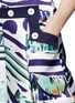 Detail View - Click To Enlarge - KENZO - Torn paper print duchesse satin skirt
