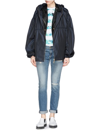 Figure View - Click To Enlarge - KENZO - Technical twill parka jacket